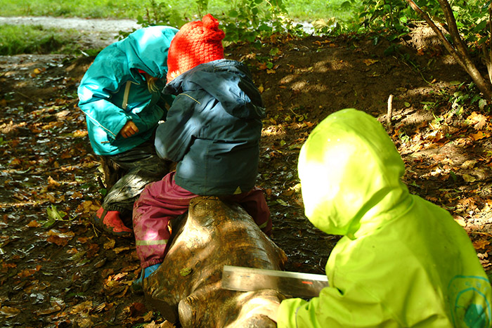 niños en escuela bosque friburgo
